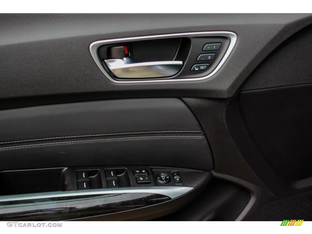 2019 Acura TLX V6 Sedan Ebony Door Panel Photo #131786207