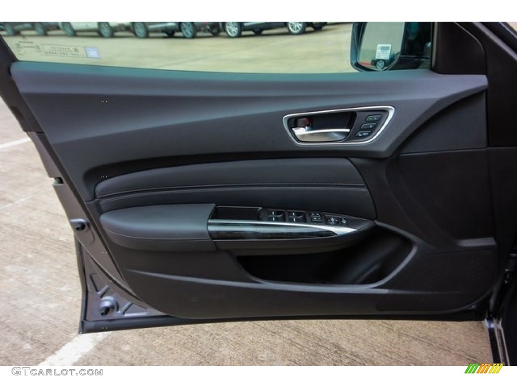 2019 Acura TLX V6 Sedan Ebony Door Panel Photo #131786234