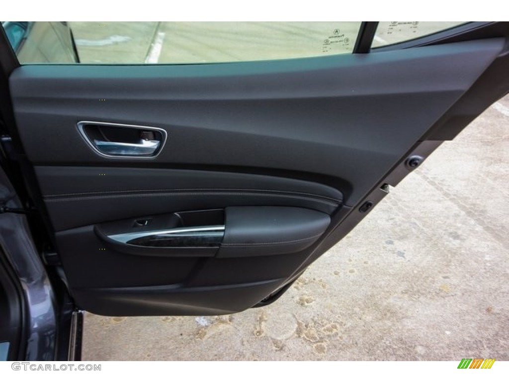 2019 Acura TLX V6 Sedan Ebony Door Panel Photo #131786276