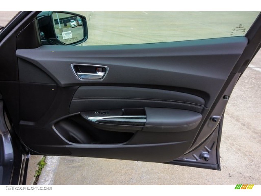 2019 Acura TLX V6 Sedan Ebony Door Panel Photo #131786297