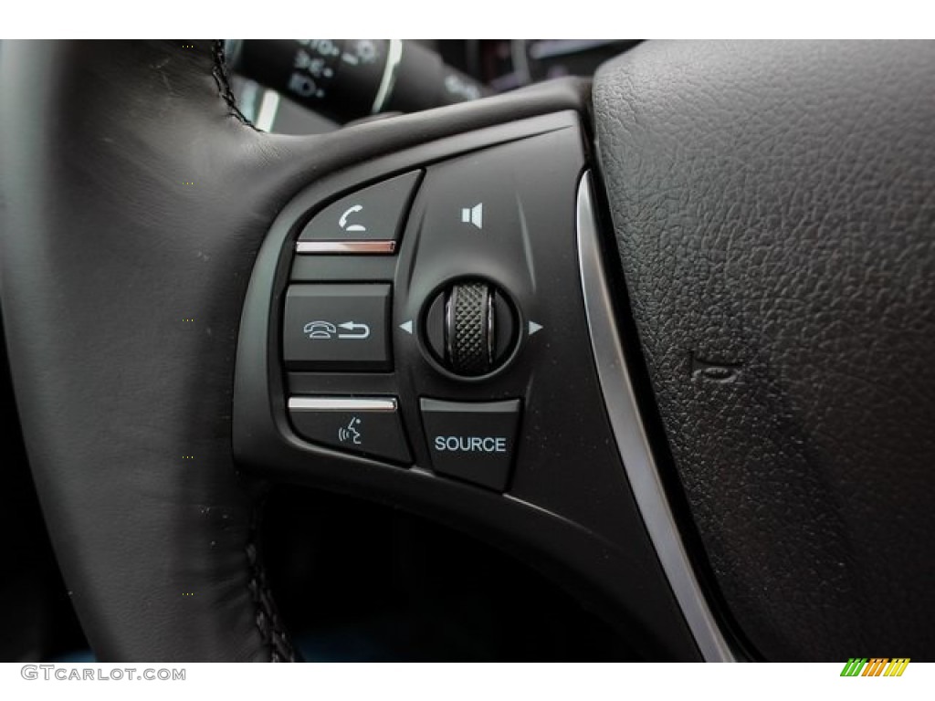 2019 Acura TLX V6 Sedan Ebony Steering Wheel Photo #131786402