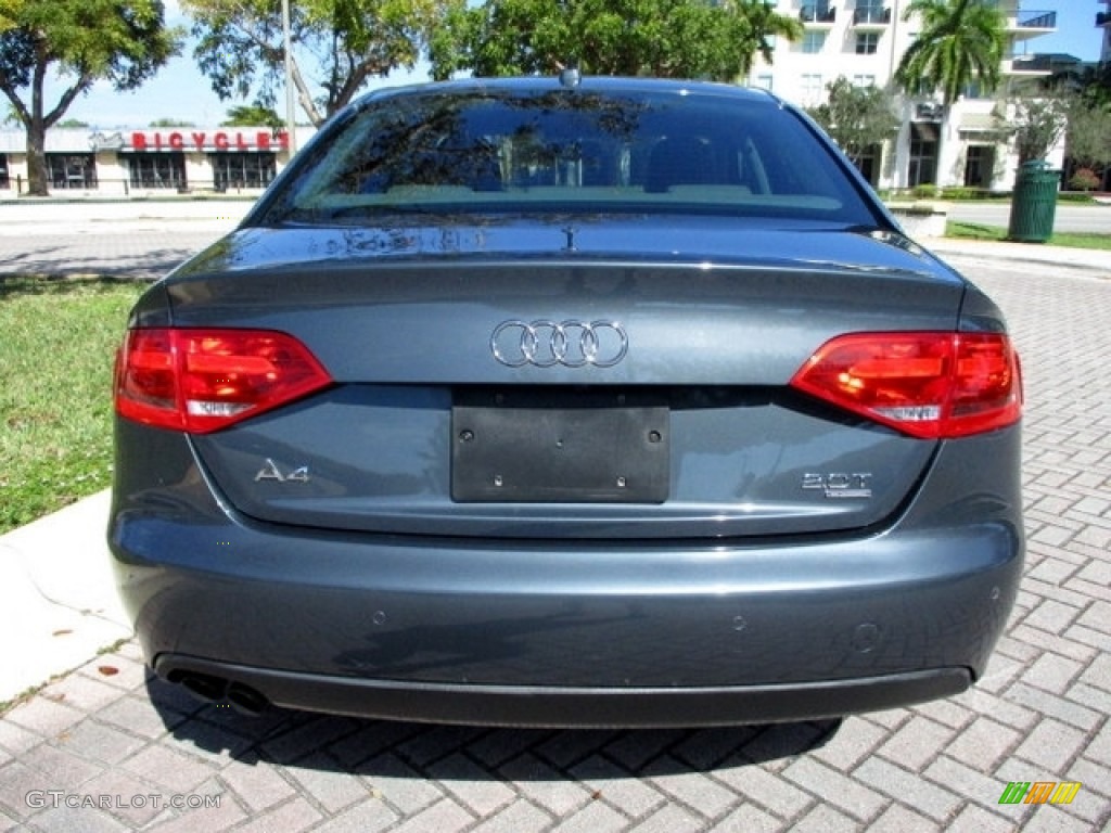 2009 A4 2.0T Premium quattro Sedan - Meteor Grey Pearl Effect / Light Grey photo #8