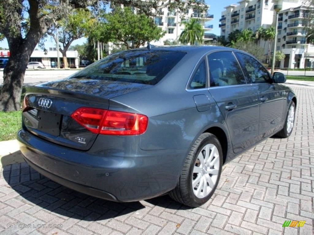 2009 A4 2.0T Premium quattro Sedan - Meteor Grey Pearl Effect / Light Grey photo #10