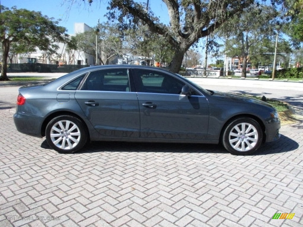 2009 A4 2.0T Premium quattro Sedan - Meteor Grey Pearl Effect / Light Grey photo #12