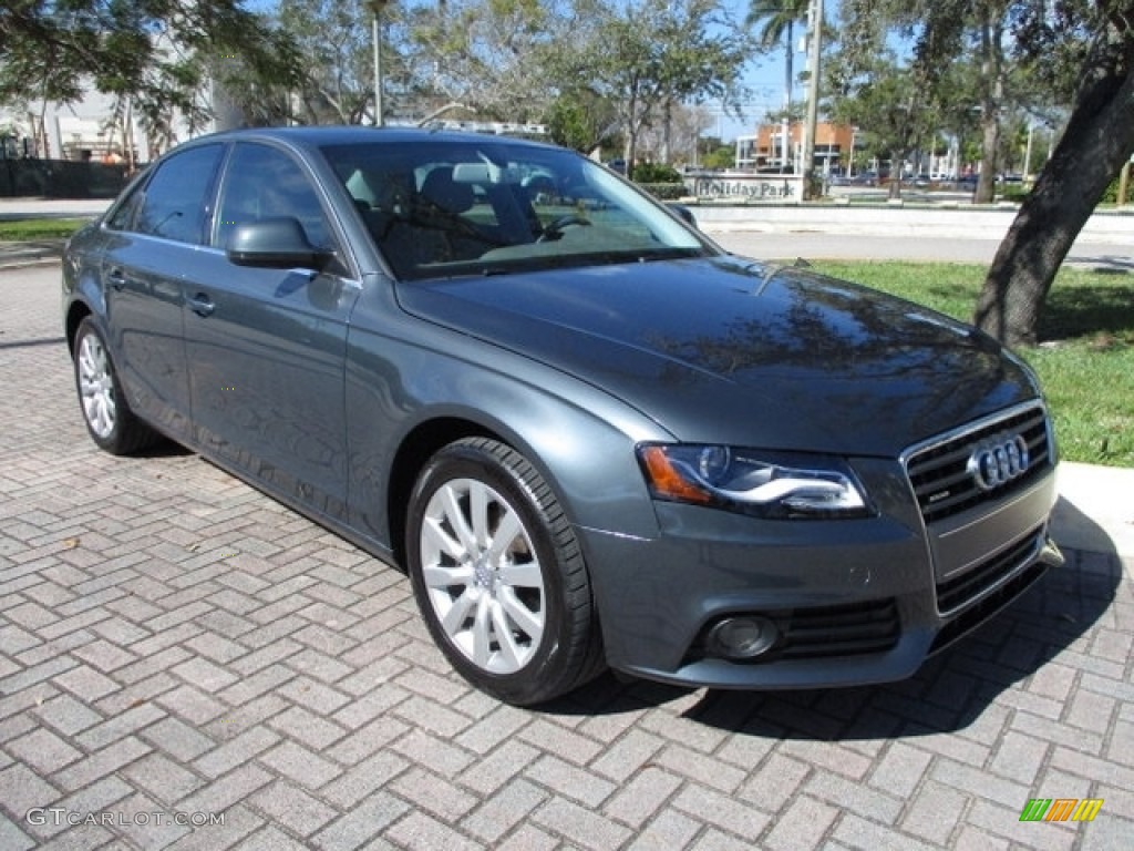 2009 A4 2.0T Premium quattro Sedan - Meteor Grey Pearl Effect / Light Grey photo #22