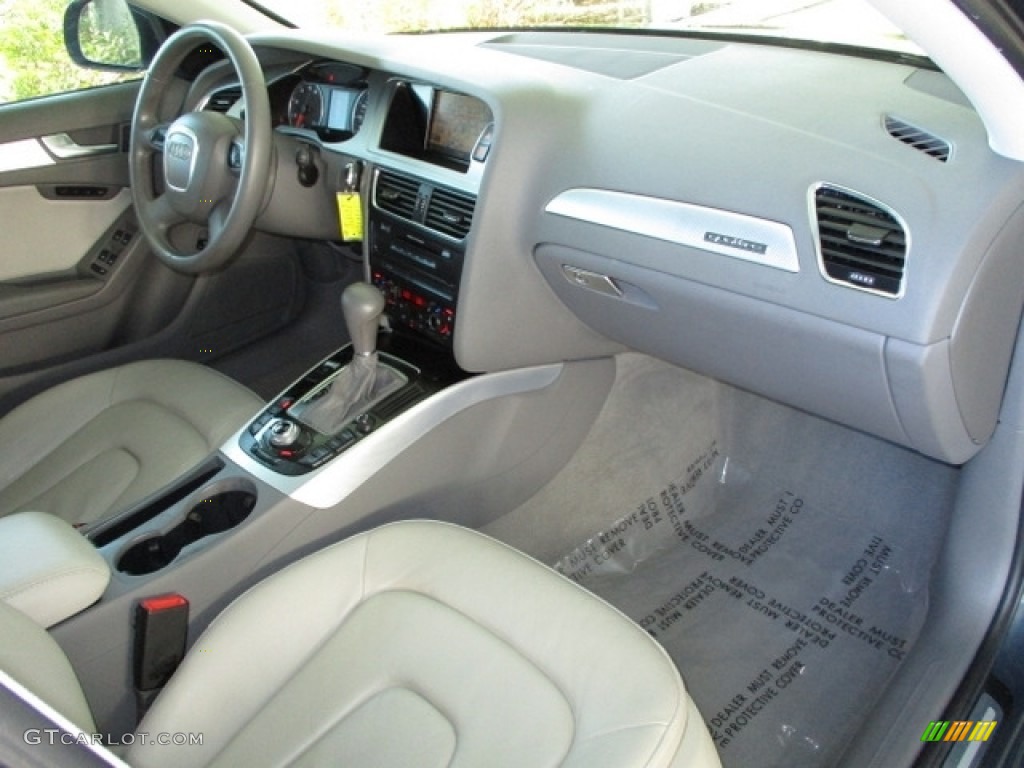 2009 A4 2.0T Premium quattro Sedan - Meteor Grey Pearl Effect / Light Grey photo #23