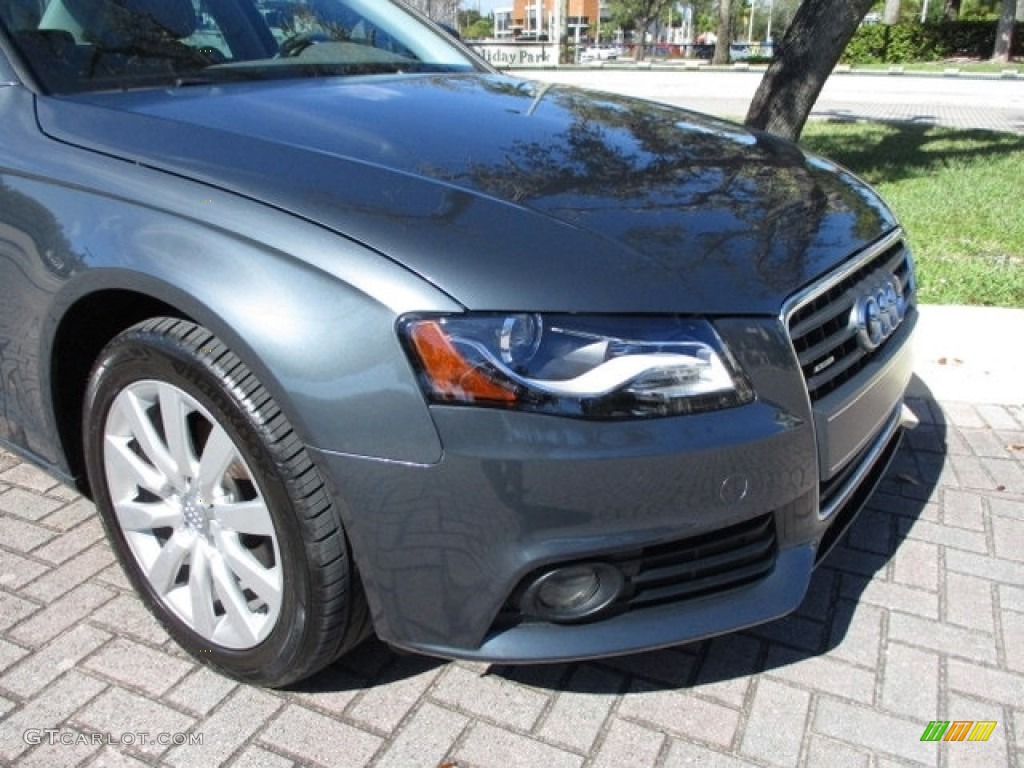 2009 A4 2.0T Premium quattro Sedan - Meteor Grey Pearl Effect / Light Grey photo #26