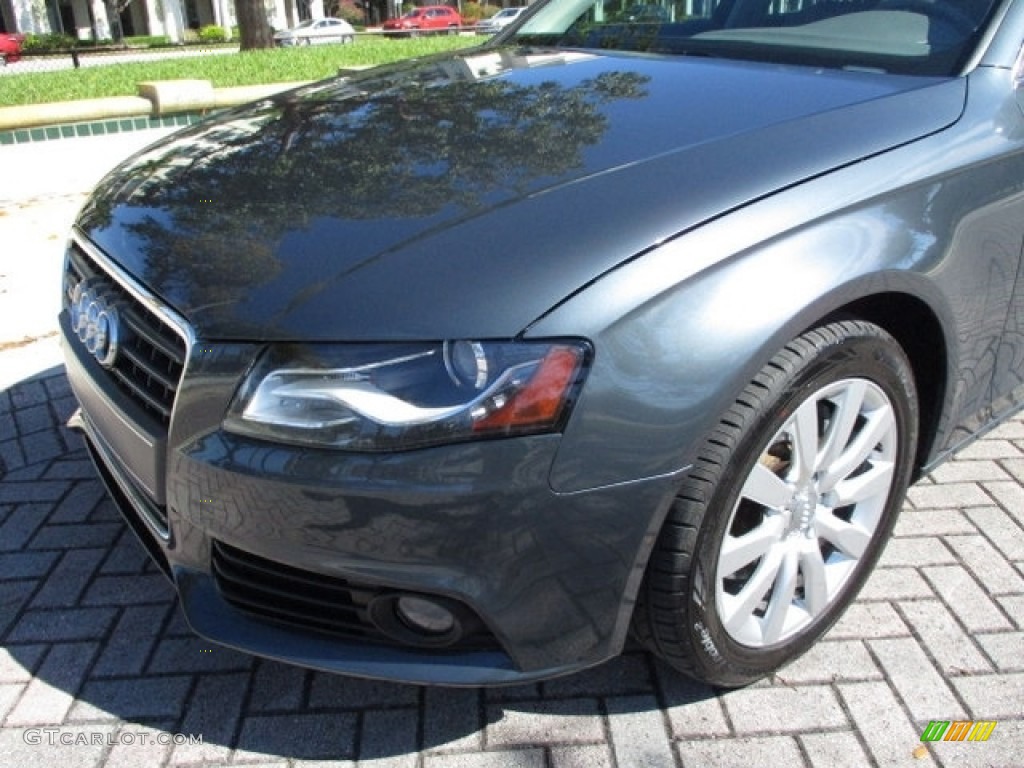 2009 A4 2.0T Premium quattro Sedan - Meteor Grey Pearl Effect / Light Grey photo #40