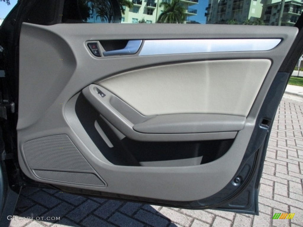 2009 A4 2.0T Premium quattro Sedan - Meteor Grey Pearl Effect / Light Grey photo #47