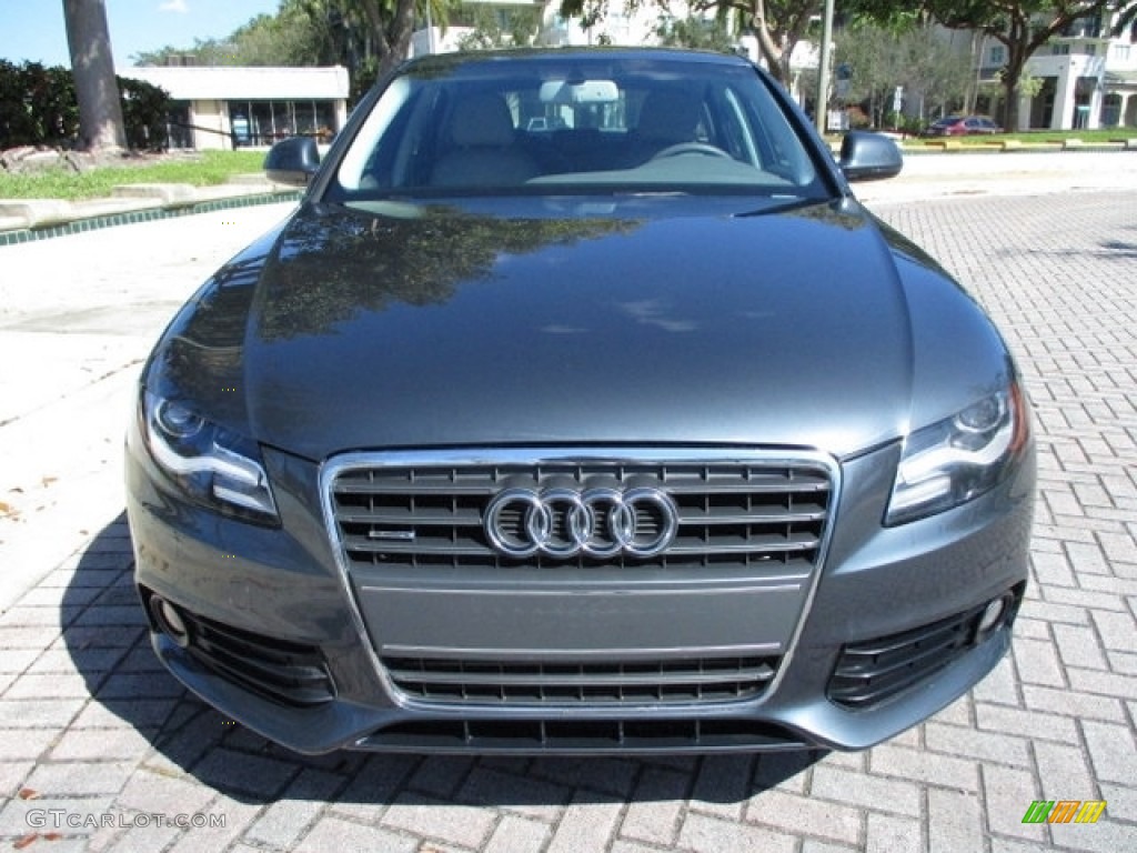 2009 A4 2.0T Premium quattro Sedan - Meteor Grey Pearl Effect / Light Grey photo #55