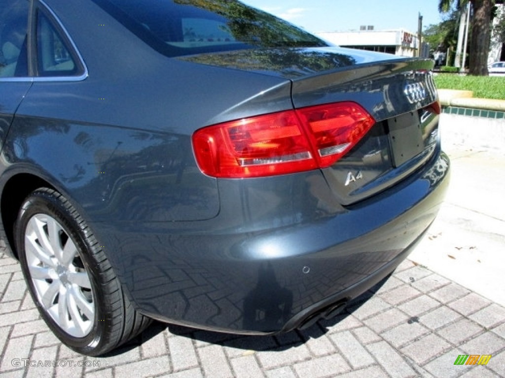 2009 A4 2.0T Premium quattro Sedan - Meteor Grey Pearl Effect / Light Grey photo #75