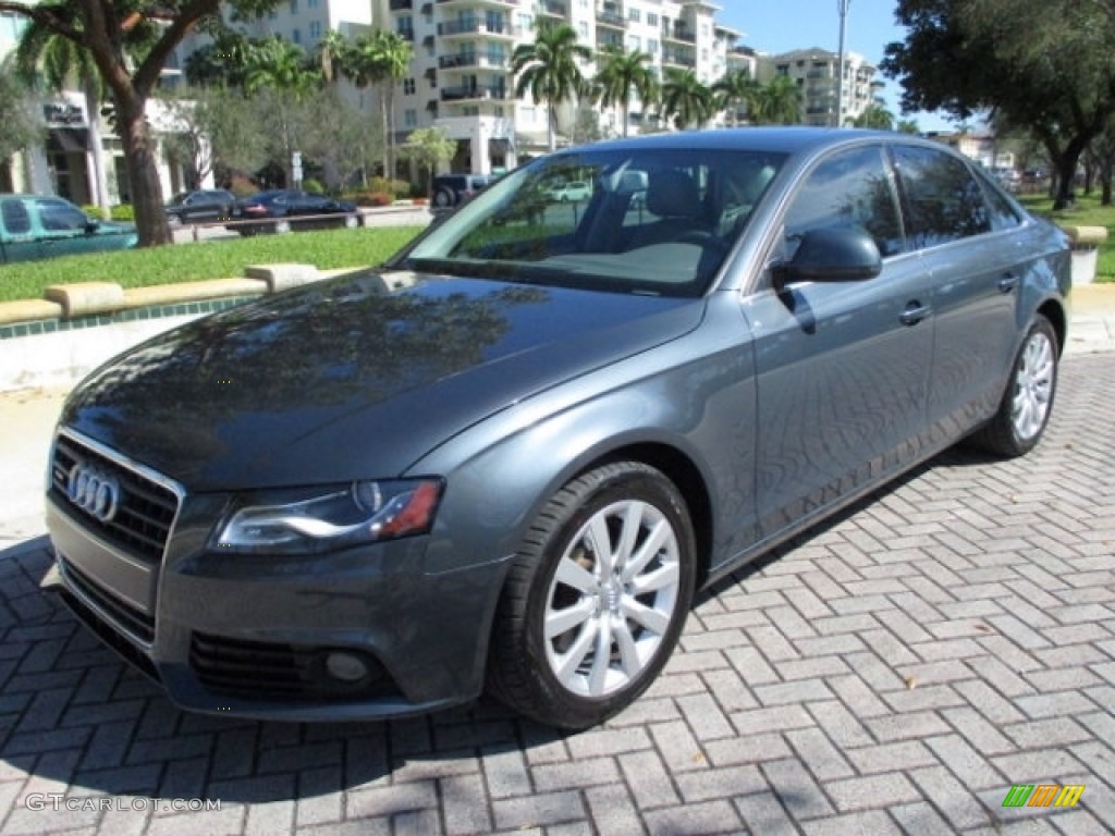 2009 A4 2.0T Premium quattro Sedan - Meteor Grey Pearl Effect / Light Grey photo #78