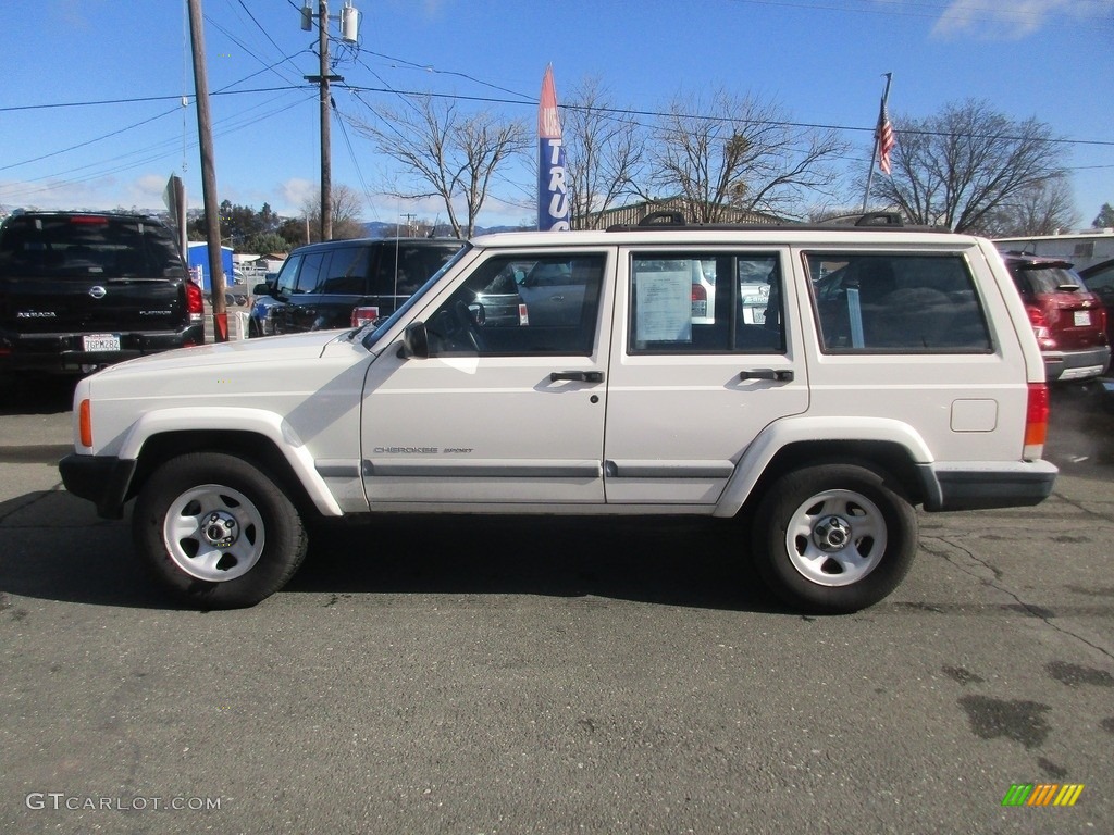 2001 Cherokee Sport - Stone White / Agate photo #4