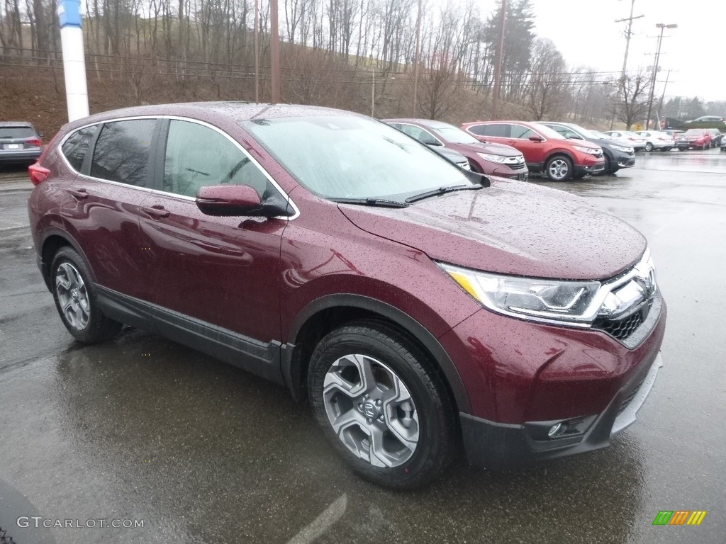 2019 CR-V EX-L AWD - Basque Red Pearl II / Gray photo #5