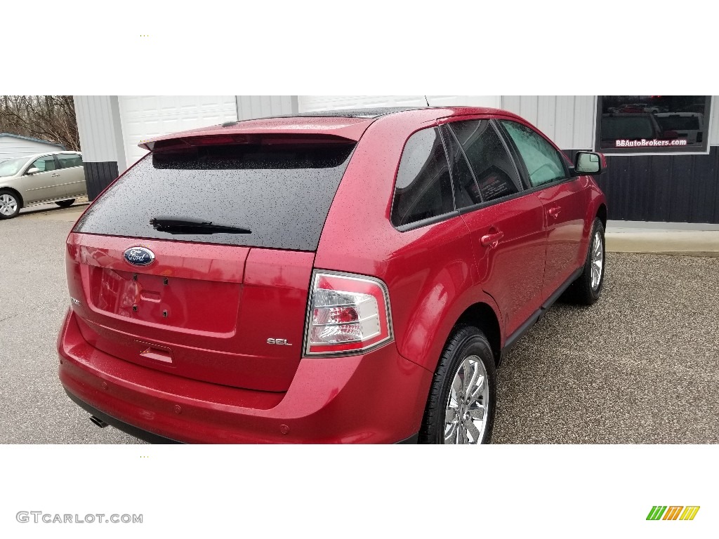 2009 Edge SEL - Redfire Metallic / Camel photo #5