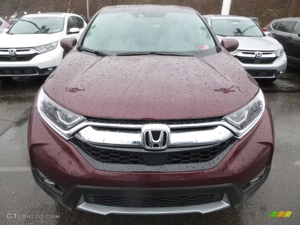 2019 CR-V EX-L AWD - Basque Red Pearl II / Gray photo #6