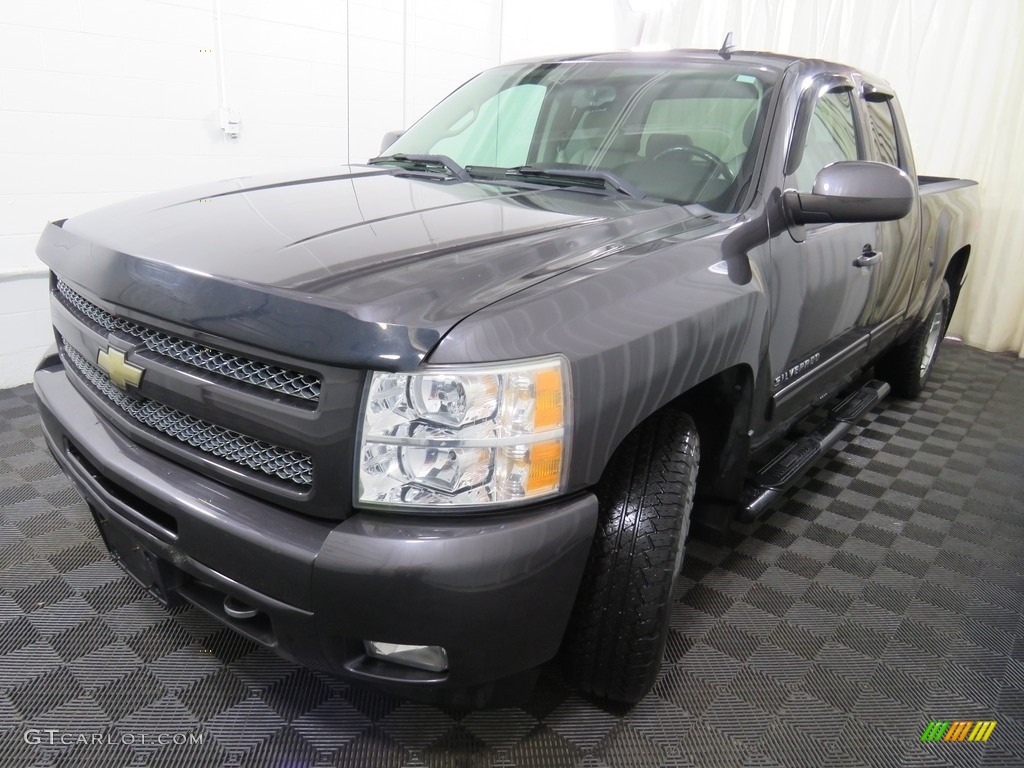 2010 Silverado 1500 LT Extended Cab 4x4 - Taupe Gray Metallic / Light Titanium/Ebony photo #7