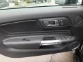 Ebony 2018 Ford Mustang EcoBoost Premium Convertible Door Panel