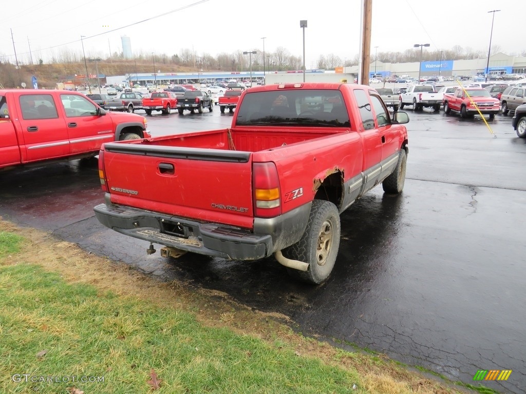 2000 Silverado 1500 LS Extended Cab 4x4 - Victory Red / Graphite photo #13