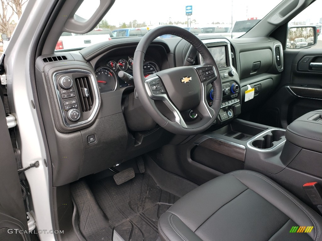 Jet Black Interior 2019 Chevrolet Silverado 1500 LTZ Crew Cab 4WD Photo #131792591