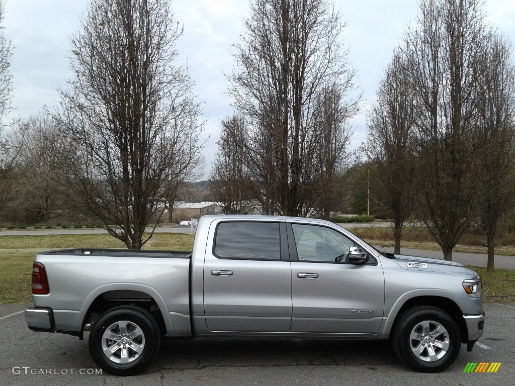 2019 1500 Laramie Crew Cab 4x4 - Billett Silver Metallic / Black photo #5