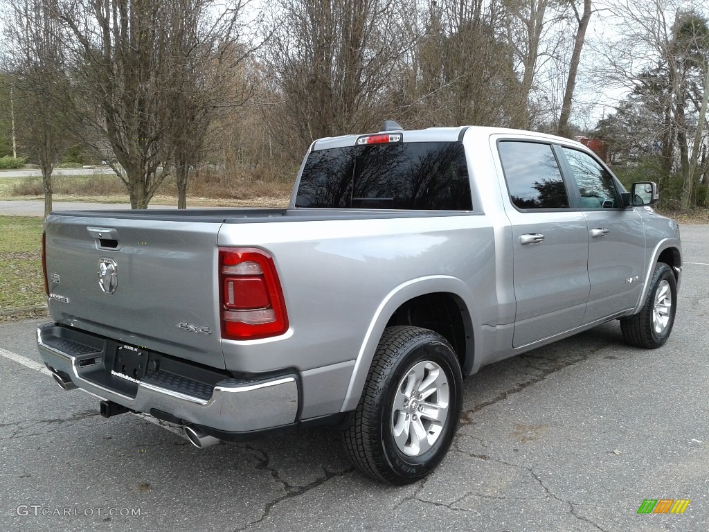 2019 1500 Laramie Crew Cab 4x4 - Billett Silver Metallic / Black photo #6