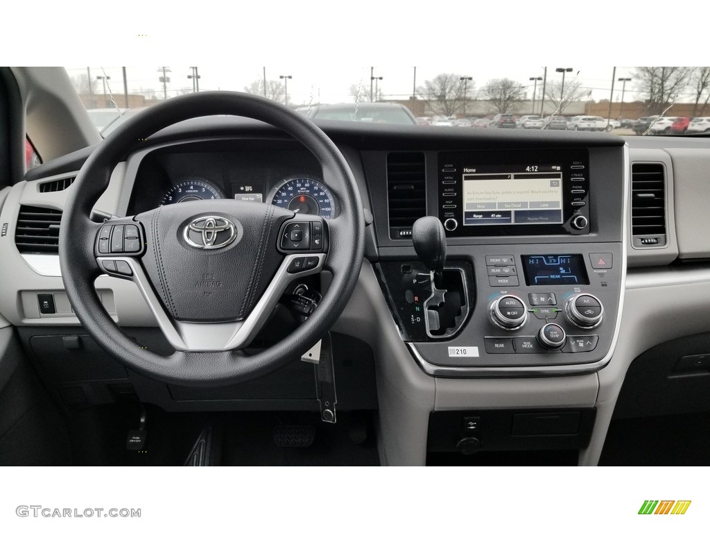 2019 Toyota Sienna L Ash Dashboard Photo #131798702
