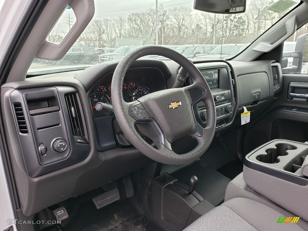 2019 Silverado 3500HD Work Truck Crew Cab 4x4 Chassis - Summit White / Dark Ash/Jet Black photo #7