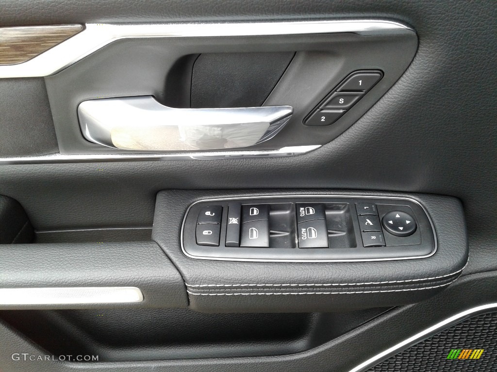 2019 Ram 1500 Laramie Quad Cab 4x4 Black Door Panel Photo #131800478