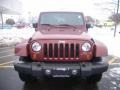 2007 Red Rock Crystal Pearl Jeep Wrangler Sahara 4x4  photo #7