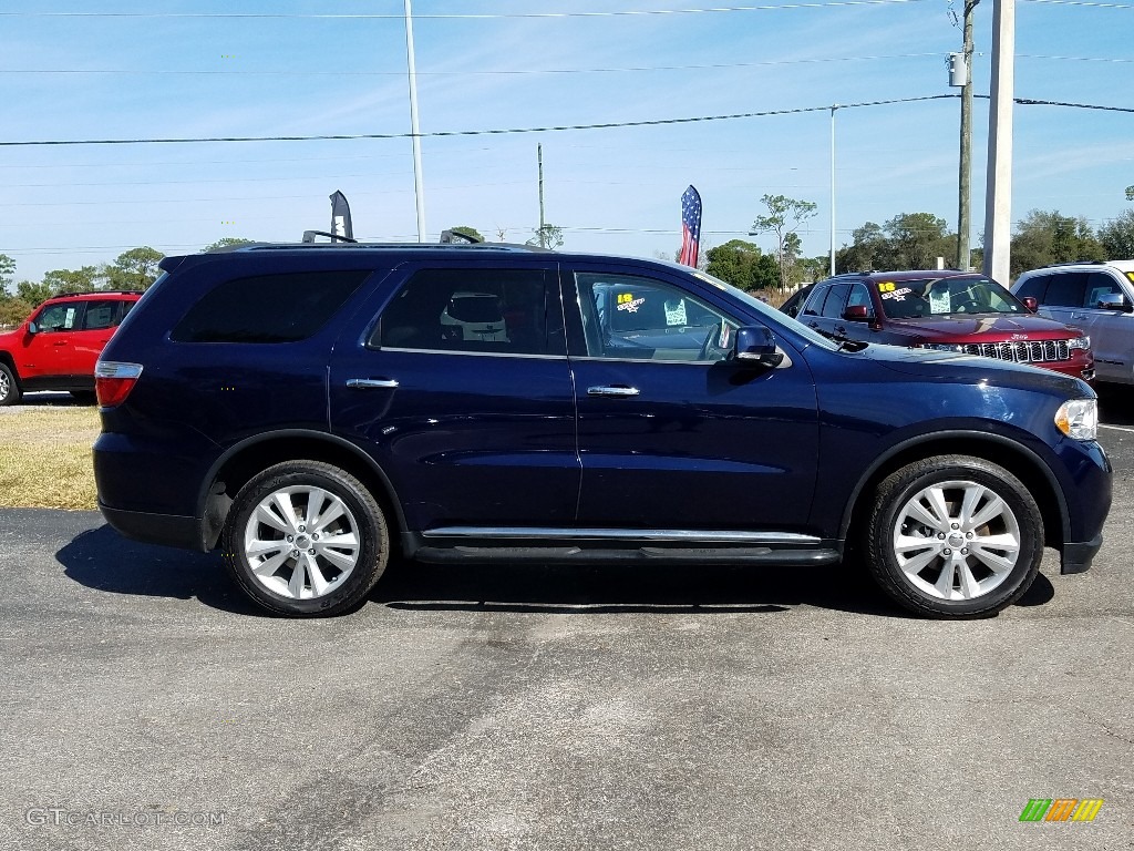 2013 Durango Crew - True Blue Pearl / Dark Graystone/Medium Graystone photo #6