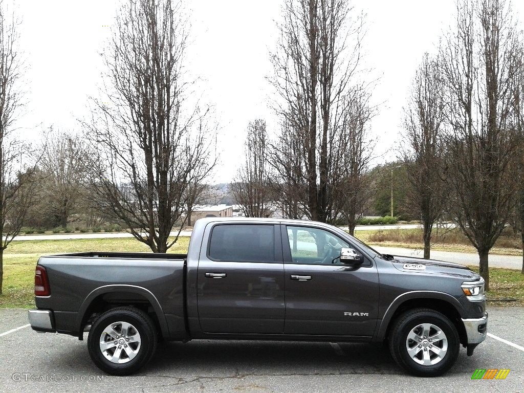 2019 1500 Laramie Crew Cab 4x4 - Granite Crystal Metallic / Black photo #5