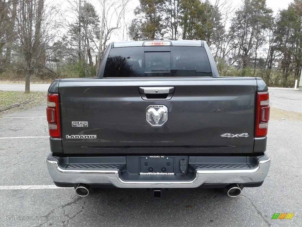 2019 1500 Laramie Crew Cab 4x4 - Granite Crystal Metallic / Black photo #7