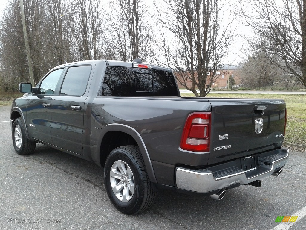 2019 1500 Laramie Crew Cab 4x4 - Granite Crystal Metallic / Black photo #8