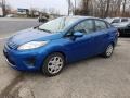 2011 Blue Flame Metallic Ford Fiesta S Sedan  photo #7