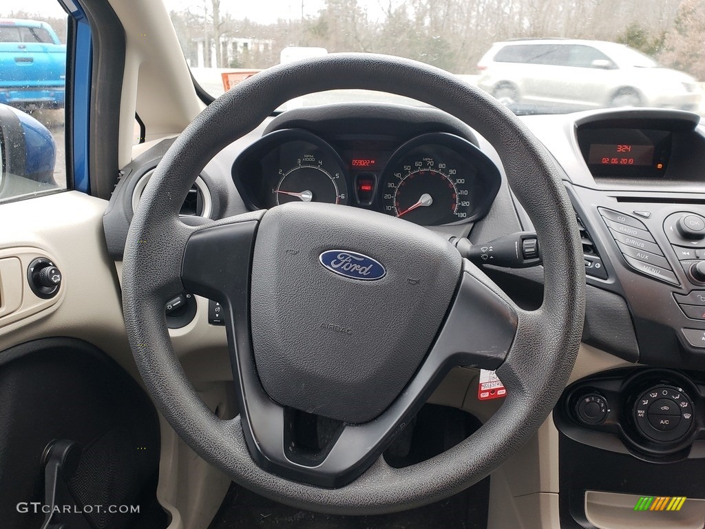 2011 Fiesta S Sedan - Blue Flame Metallic / Light Stone/Charcoal Black Cloth photo #11