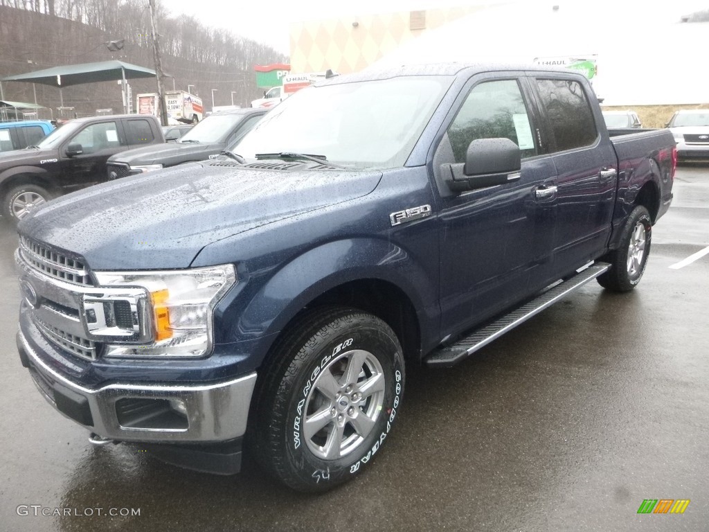 2019 F150 XLT SuperCrew 4x4 - Blue Jeans / Earth Gray photo #5