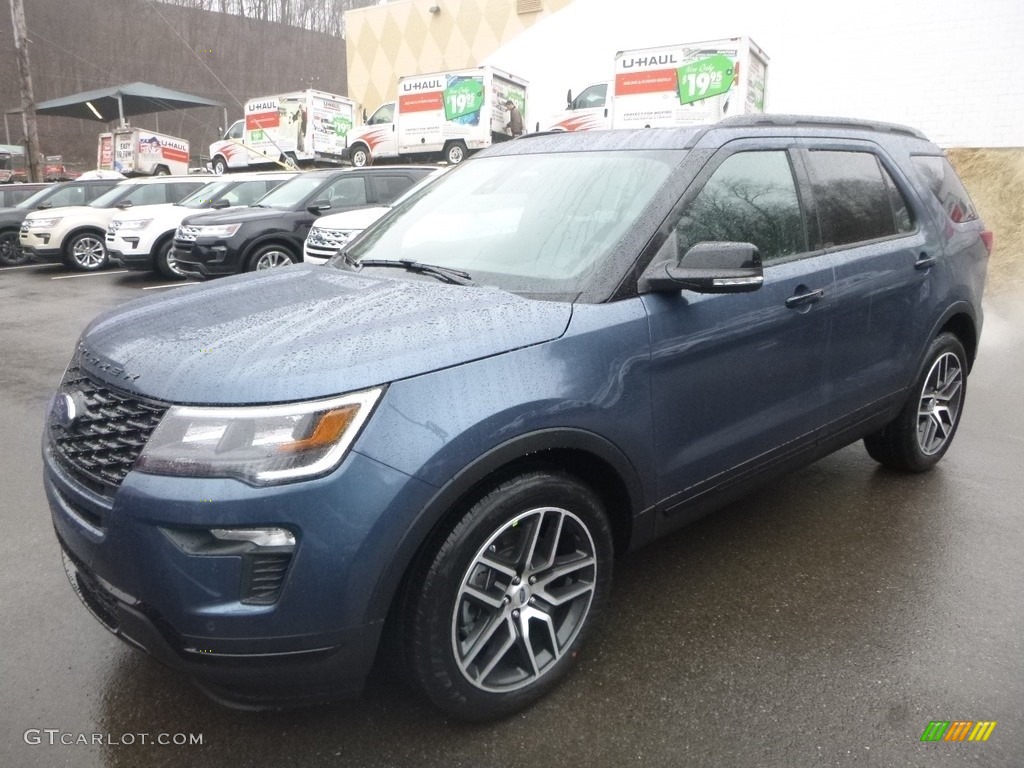 2019 Explorer Sport 4WD - Blue Metallic / Medium Black photo #5