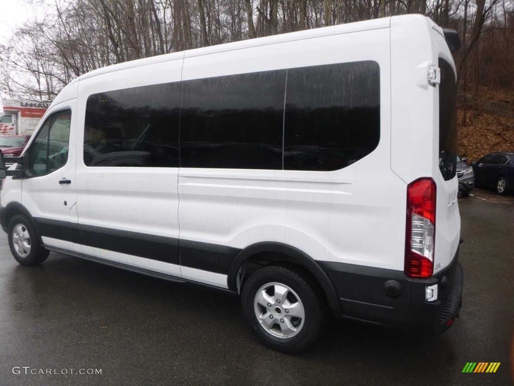 2019 Transit Passenger Wagon XLT 350 MR Long - Oxford White / Charcoal black photo #6