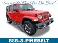 Firecracker Red - Wrangler Unlimited Sahara 4x4 Photo No. 1