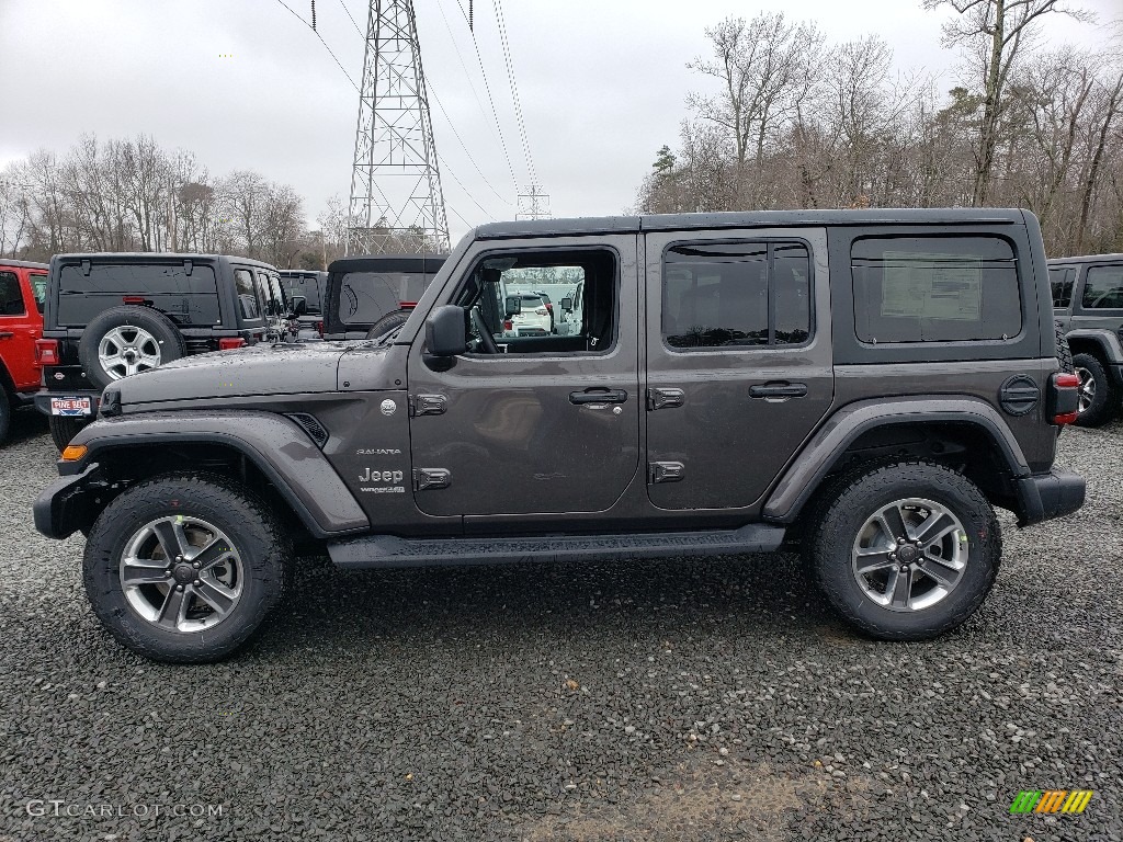 Granite Crystal Metallic 2019 Jeep Wrangler Unlimited Sahara 4x4 Exterior Photo #131808625