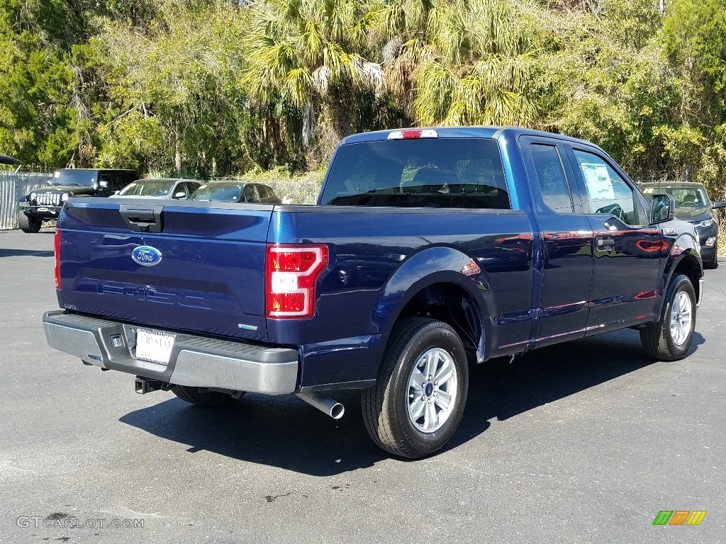 2019 F150 XLT SuperCab - Blue Jeans / Earth Gray photo #5