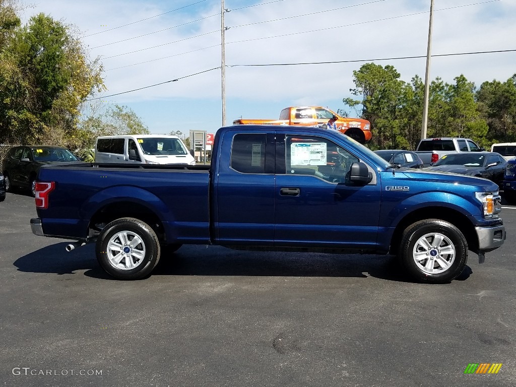 2019 F150 XLT SuperCab - Blue Jeans / Earth Gray photo #6