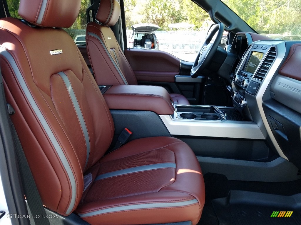 Dark Marsala Interior 2019 Ford F250 Super Duty Platinum Crew Cab 4x4 Photo #131811532