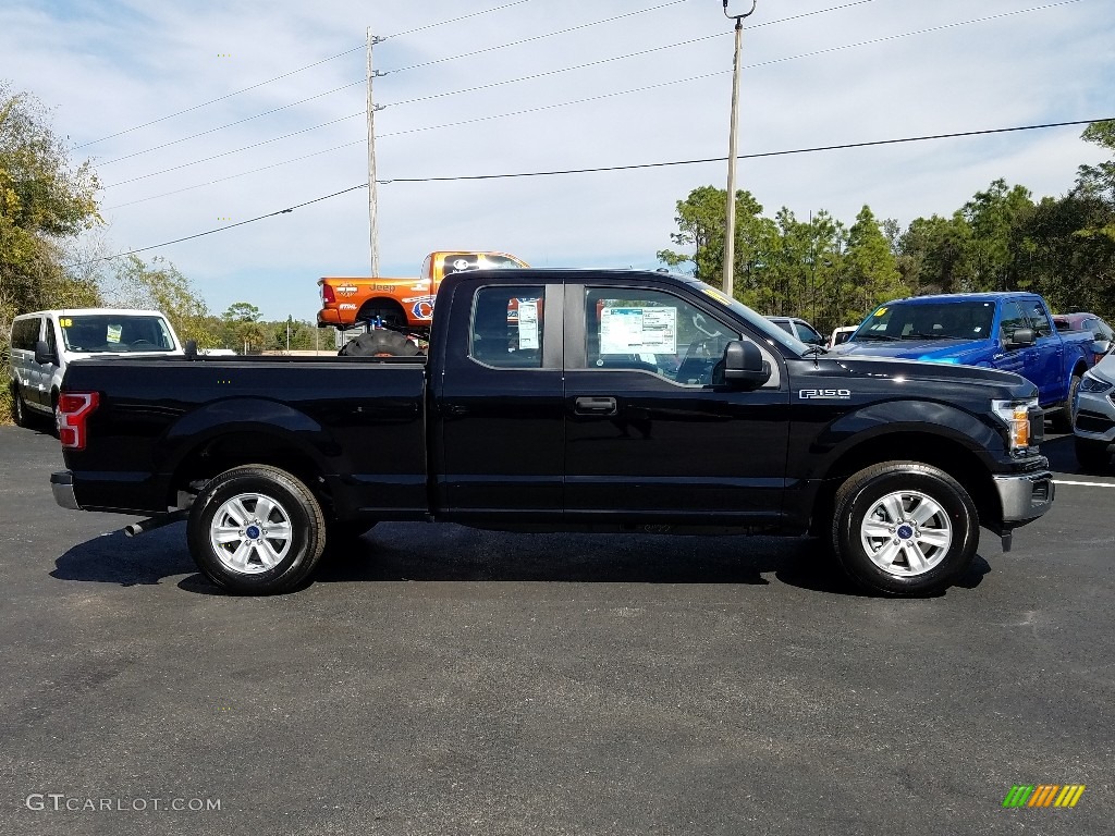 2019 F150 XL SuperCab - Agate Black / Earth Gray photo #6