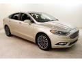 White Gold 2017 Ford Fusion SE AWD