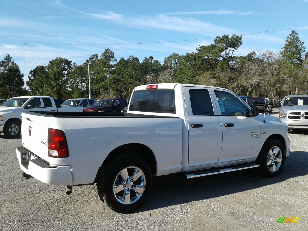 2019 1500 Classic Tradesman Quad Cab 4x4 - Bright White / Black/Diesel Gray photo #5