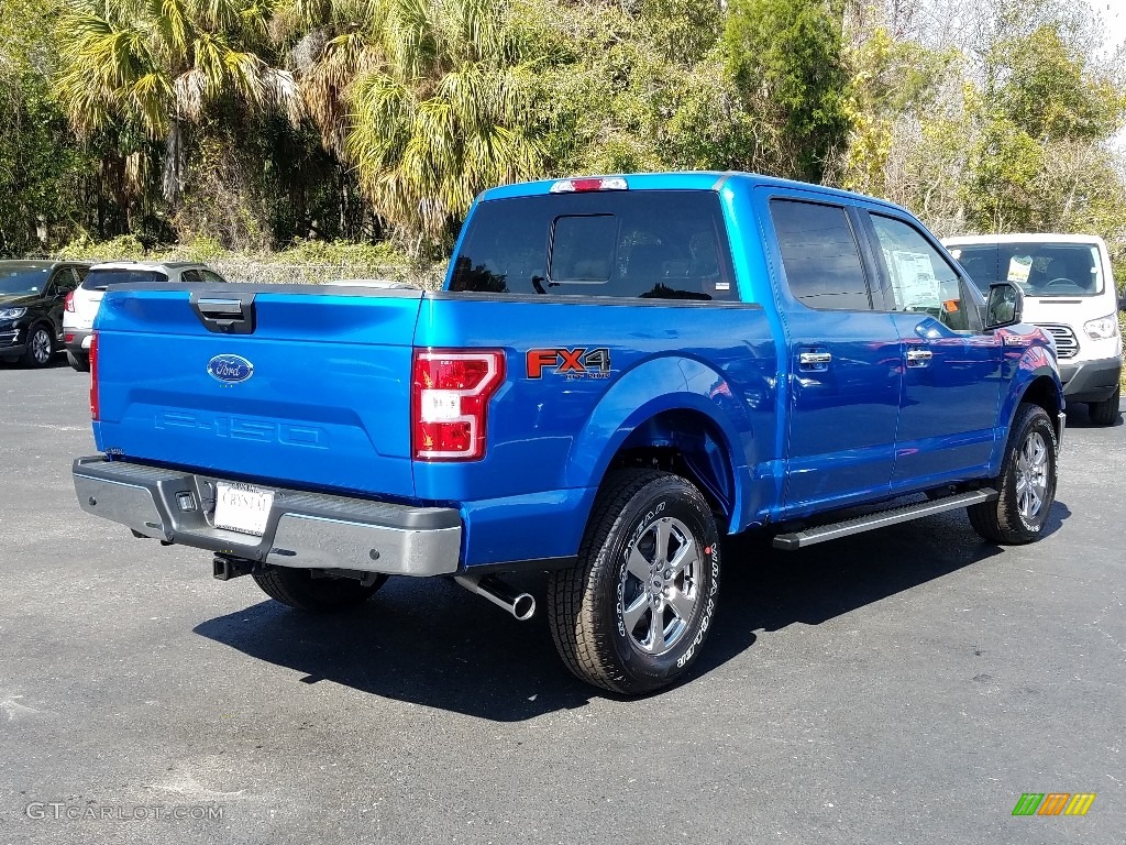 2019 F150 XLT SuperCrew 4x4 - Velocity Blue / Earth Gray photo #5