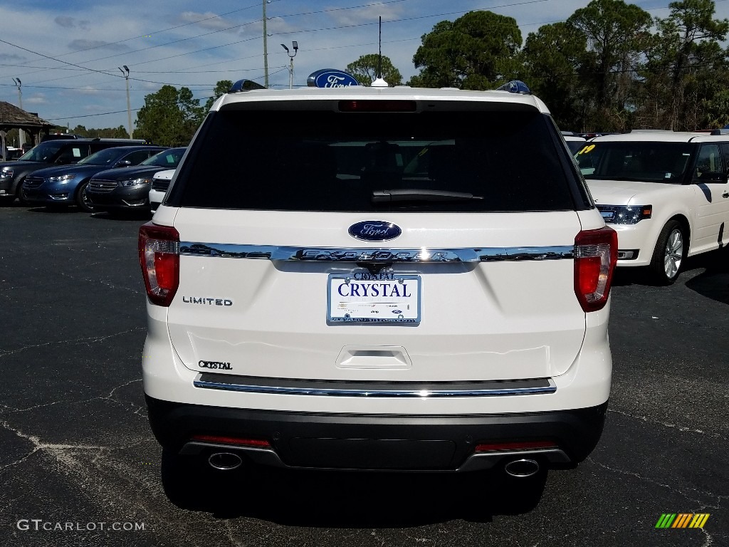 2019 Explorer Limited - White Platinum / Medium Stone photo #4