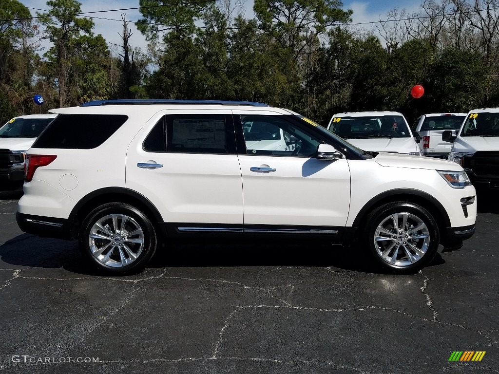 2019 Explorer Limited - White Platinum / Medium Stone photo #6